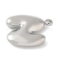 Подвески с инициалами из нержавеющей стали 304&nbsp;STAS-S186-12N-P