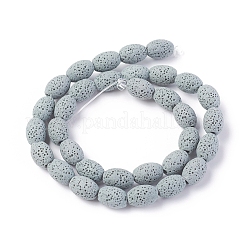 Бусы из натуральной лавы&nbsp;G-F671-03A-13