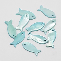 Окрашенные подвески из ракообразных&nbsp;SHEL-P003-12