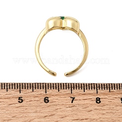 Offene Manschettenringe aus Messing für Damen&nbsp;RJEW-C164-05A-G