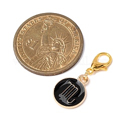 Подвесные украшения из эмали из сплава 12 шт.&nbsp;HJEW-JM04204-02