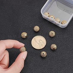 Cremagliera in ottone placcatura perline zirconi&nbsp;ZIRC-NB0001-01G