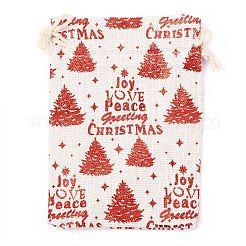 Sac en tissu en coton à thème de noël&nbsp;LS-ABAG-H104-B06