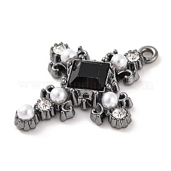 Подвески из латуни с микро-паве в форме креста ZIRC-I067-04A-02