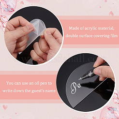 Прозрачные акриловые карточки с пустыми местами TACR-WH0006-07A