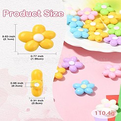 Непрозрачные акриловые бусины OACR-CJC0009-06