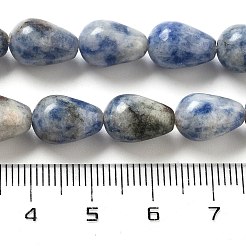 Натуральное синее пятно нитки из бисера яшмы G-B106-A15-02
