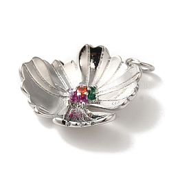 Стойки обшивки латунь микро проложить Циркон подвеску&nbsp;KK-U027-21P