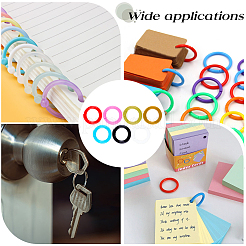 210 шт. 7-х цветные пластиковые кольца для переплета книг&nbsp;KY-CP0001-25A