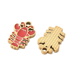 Pendentifs en acier inoxydable 304 émaillés&nbsp;SA-CBA7876-29G-04