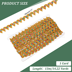 13 м полиэстеровая плетеная кружевная лента OCOR-WH0070-108C
