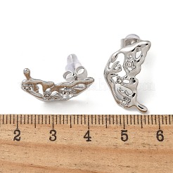 Orecchini a bottone con strass in acciaio inossidabile 304&nbsp;EJEW-M069-05P