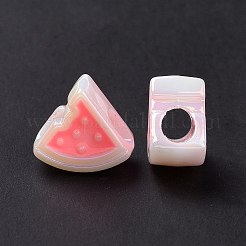 УФ-покрытие Радужные переливающиеся акриловые европейские бусины SACR-E009-30