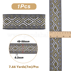 Полиэфирные жаккардовые ленты в форме ромбов&nbsp;OCOR-WH0082-141B