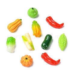9 Stück 9 Arten undurchsichtige Harz Cabochons&nbsp;RESI-CJC0012-44