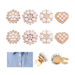 8 шт. запонки из сплава 4 стилей HJEW-PH02131