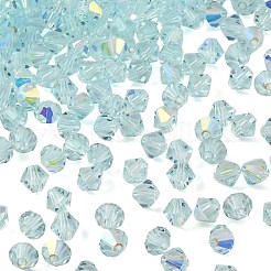 プレシオサ®クリスタルビーズ  チェコクリスタル  双円錐形(451 69 302 ロンデル)  60001 200 シルバーアクアマリンab  6mm  穴：1mm&nbsp;Y-PRC-BA6-60001-200