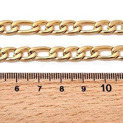 7 мм 304 нержавеющая сталь Фигаро цепочки ожерелья для женщин мужчин&nbsp;NJEW-B134-04B-G