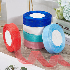 1 рулон прозрачной органзовой ленты&nbsp;SRIB-CY0001-22A-04