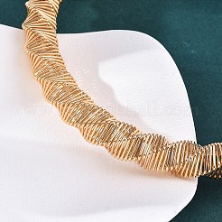 Ожерелья из крученой железной цепочки толщиной 14 мм NJEW-G163-02KCG