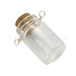 Подвески-соединители для бутылок из прозрачного стекла&nbsp;PALLOY-JF04409-02