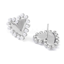 Латунные серьги-гвоздики для женщин EJEW-K245-13P