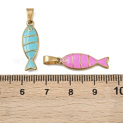 Подвески из нержавеющей стали 304 с эмалью&nbsp;STAS-C150-02G