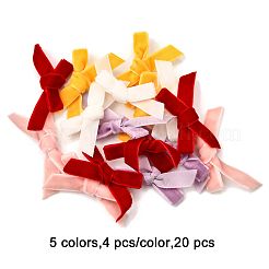 20 шт. 5-х цветный бархатный бант для костюма&nbsp;DIY-FP0001-66