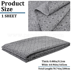 Нетканые противоскользящие ткани из полиэстера с рисунком цветка сливы DIY-WH0453-90B