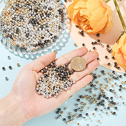 2400 шт. 4 цвета круглые пластиковые бусины-разделители ccb&nbsp;CCB-PA0001-05C