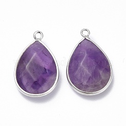 Подвески из натурального аметиста &nbsp;G-R469-03B