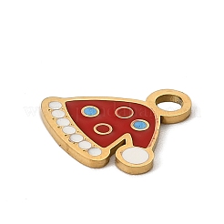 Рождественские эмалевые подвески из нержавеющей стали 304&nbsp;LS-STAS-I356-02G-05