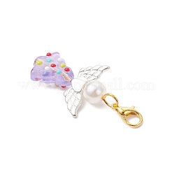 Подвесные стеклянные украшения в виде ангела на рождественскую елку&nbsp;HJEW-JM04346