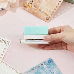 Мини пластиковый дырокол на 6 отверстие AJEW-WH0083-63B