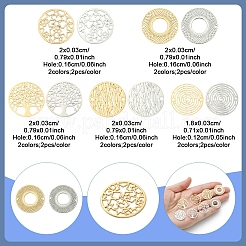 20 шт. 10 стиля стойка покрытие латунь полые соединительные подвески&nbsp;KKC-FS0001-02