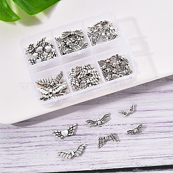 6 стиль бусинок из сплава в тибетском стиле&nbsp;TIBEB-YW0001-03AS