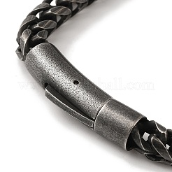 Bracelets en chaîne de blé en acier inoxydable chirurgical 316&nbsp;BJEW-Q349-03B-02