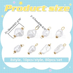 80 шт. 8 набора фурнитуры для изготовления ювелирных изделий PALLOY-WR00022