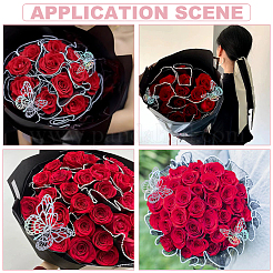 Плиссированная полиэстеровая сетка подарочная упаковка букет упаковка на день святого валентина DIY-UN0006-65A