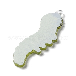 Зеленые желтые акриловые подвески&nbsp;OACR-A028-01B