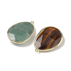 Подвески в форме капли из натурального аметиста G-U028-01G