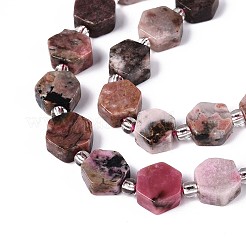 Природные родонит бисер нитей G-P534-A16-01