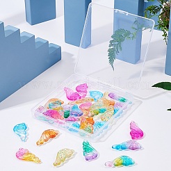 Окрашенного распылением стеклянные подвески GGLA-BC0001-003