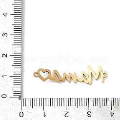 Charms de conector de acero inoxidable para el día de la madre 201&nbsp;STAS-F316-38G