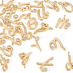 26 шт. 26 стиля латунных подвесок с микропаве из кубического циркония&nbsp;KK-TA0002-92