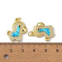 Ottone micro spianare pendenti zirconi&nbsp;KK-A197-17G