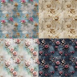 Бумажные подушечки для скрапбукинга DIY-H177-02J