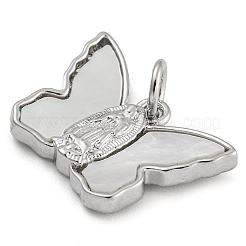 Латунные подвески с ракушками и соединительными кольцами&nbsp;KK-D534-01P