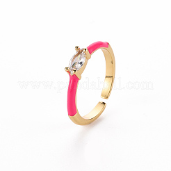 Манжеты из латуни с эмалью RJEW-T016-29A-NF