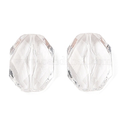 Граненые шестиугольник прозрачные акриловые бусины TACR-R126-A01